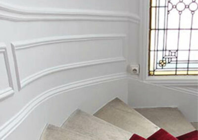 apg peintures - 91 - rénovation immeuble de standing - escalier Essonne